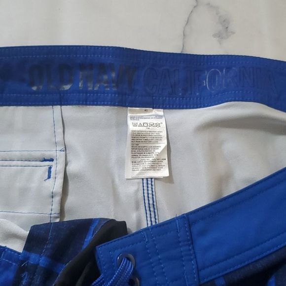 Printed Old Navy Blue Board Shorts - Picture 3 of 4